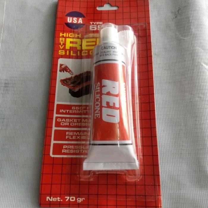 Lem Red Silicon / Lem paking Merah 70gr