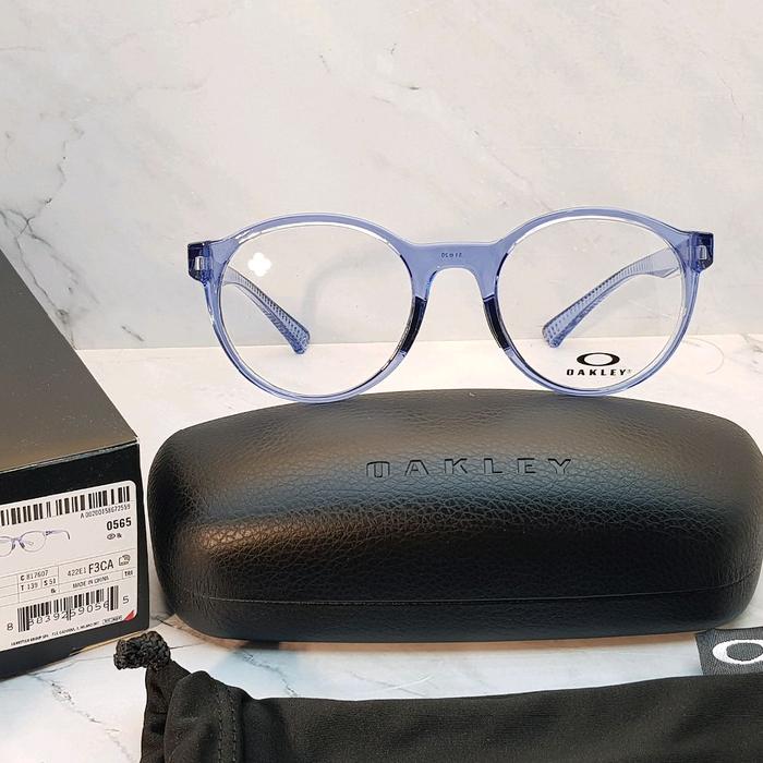 Kacamata Unisex Original Oakley SPINDRIFT RX OX8176 0751 NEW FRAME TRANSPARENT BLUE