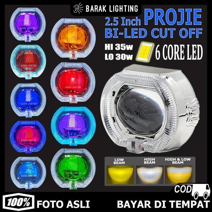 Projie Biled Cut Off 2.5 Inci Ala Ala Low 30W High 35 Lampu Biled 2.5 Inch Waterproof Universal Bile