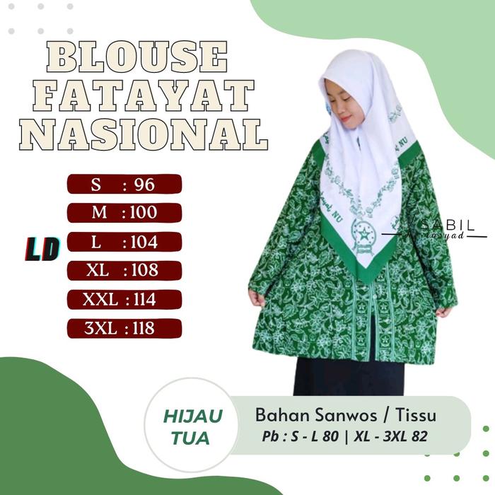 BATIK FATAYAT NU SERAGAM FATAYAT NU ATASAN FATAYAT NU