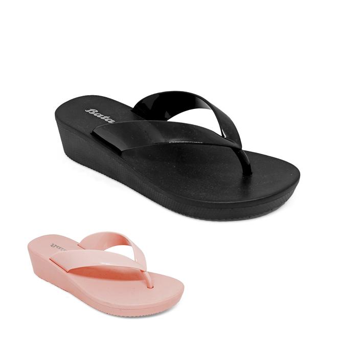 BATA - CHRIS "Rubber" Sendal Jepit Wedges Wanita - Sandal Karet