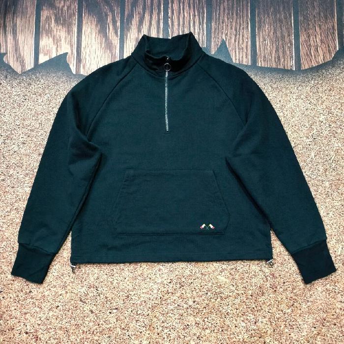 sweater pria turtle neck DEVERMAN high neck halfzip tebal mirah bagus size XL
