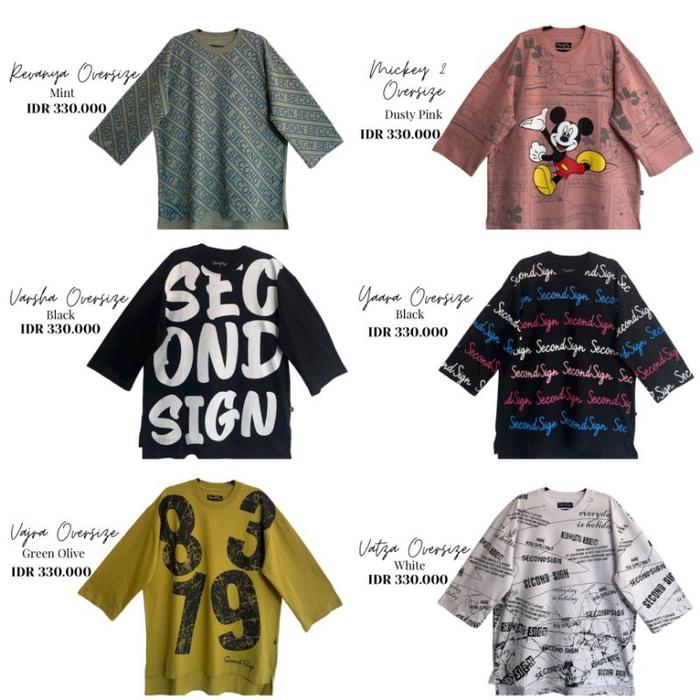 Terbaru !! Oversize Series By Second Sign Aa