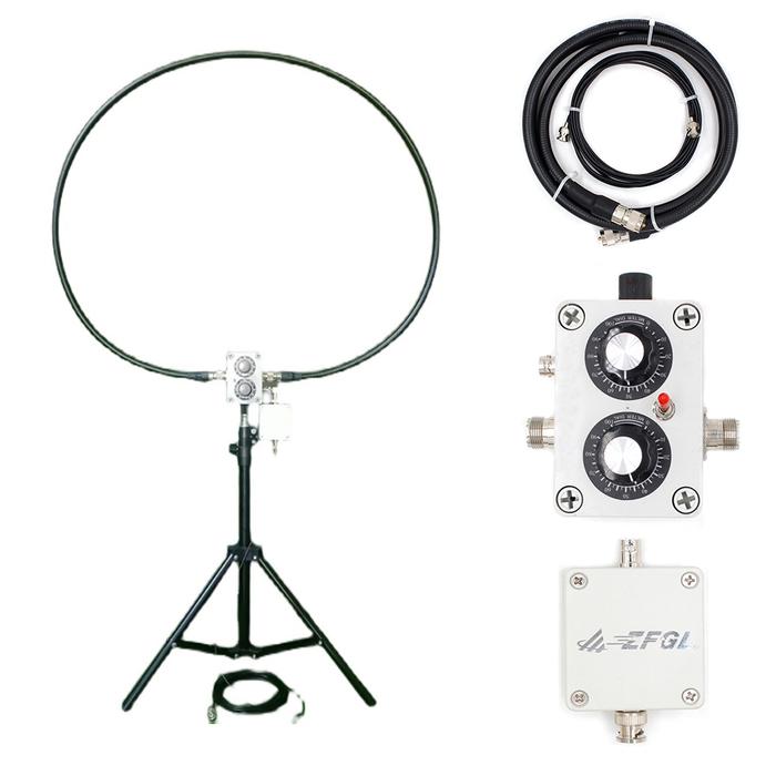 20W SWR Shortwave Radio Antenna Low Noise 5-30MHz SWR Loop Antenna