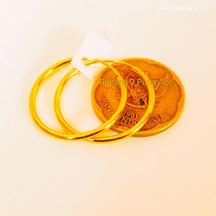 Anting Koin Ukuran 25mm Jumbo Earrings