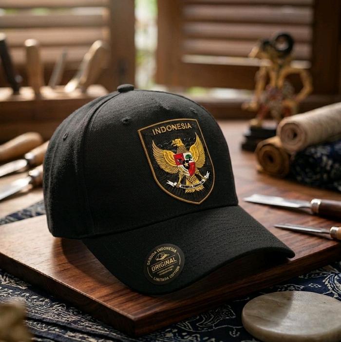 Topi Baseball Garuda Eksklusif dengan Logo Indonesia Original