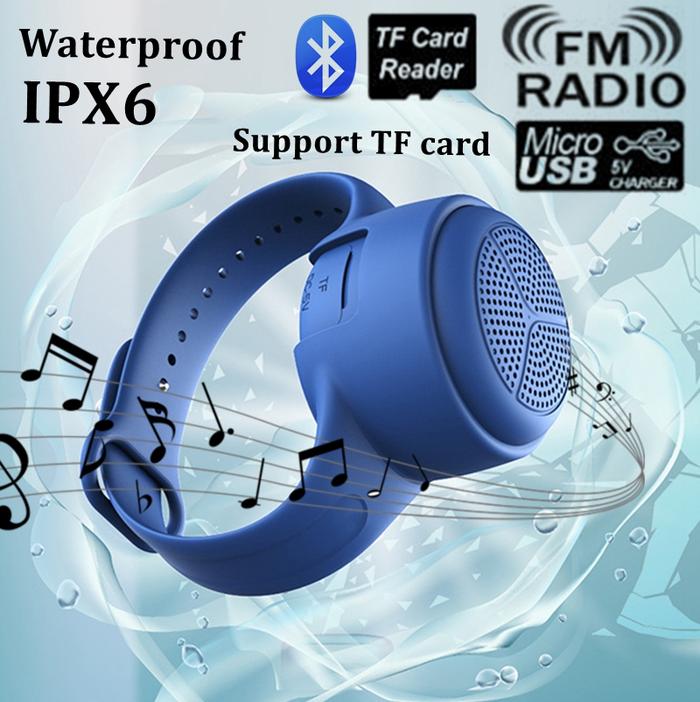 Waterproof Bluetooth speaker Portable Wristwatch Mini TWS Bluetooth
