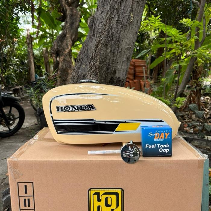 Honda Tangki CB100 CB125 Set Tutup Kran Crem Original Quality Tangki Motor Honda CB100 CB125