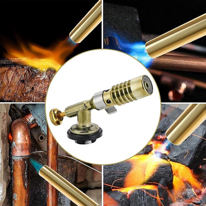 Rumah Memasak BBQ Gas Obor Las Portabel Tembaga Pesta Suhu Tinggi Eay