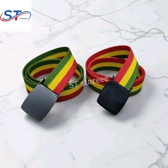ST Storee iakt pinggang pria Nylon canvas kepala stenlis dengan desain warna-warni dan kualitas terb