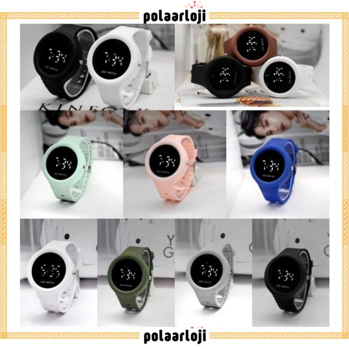 PA Jam Tangan LED Digital Pria Wanita Rubber Electronic Fashion Couple Anak Remaja Premium RM053