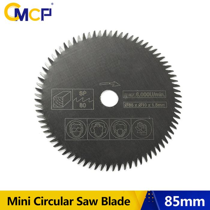 CMCP 85mm Mini Circular Saw Blade 10/15mm 80T Electric Cutting Disc