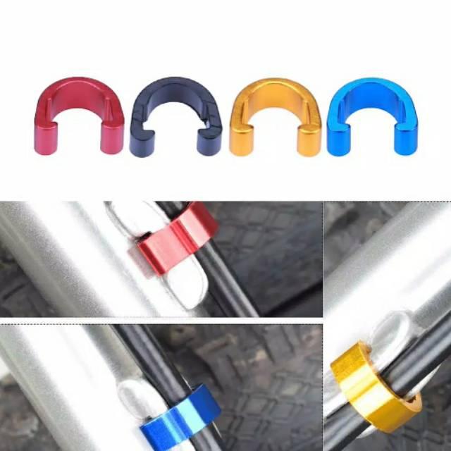 satu pcs klem kabel sepeda klem