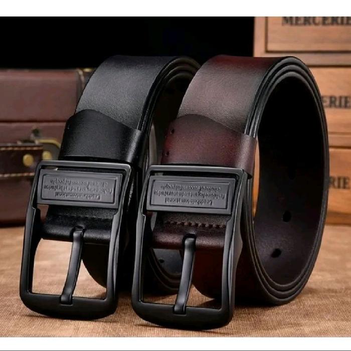 IKAT PINGGANG kulit pria impor terbaru  gesper kulit elegan keren sabuk kulit impor trendy terbaru o