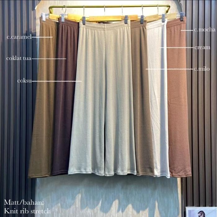 clana kulot // kulot knit // kulot rajut // kulot knit import // kulot // celana panjang // knit pan
