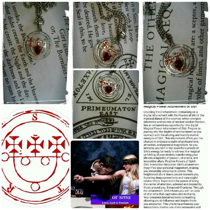 Kalung Titanium Pria Wanita Sitri 12 Love LustSex-Passion Raja Sulaiman Vintage Ghotic Choker Gothik
