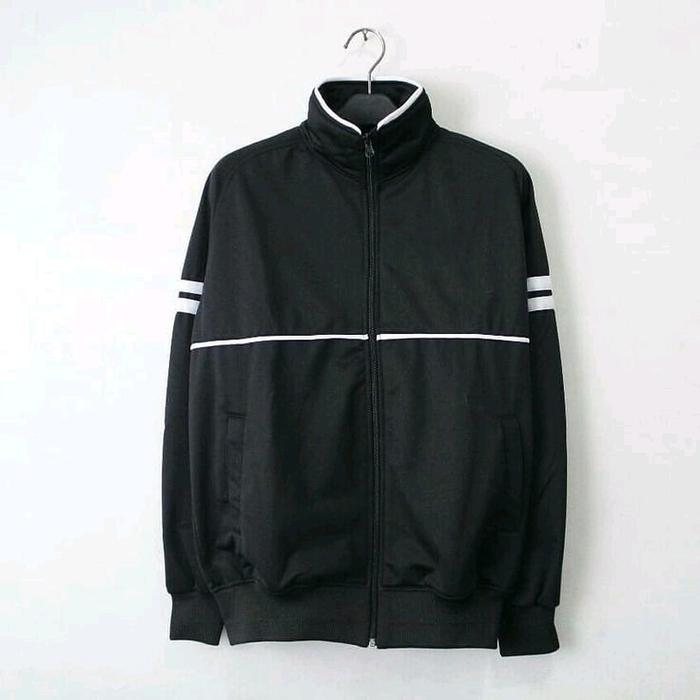 jaket trektop bahan taslan casual Pria Dewasa