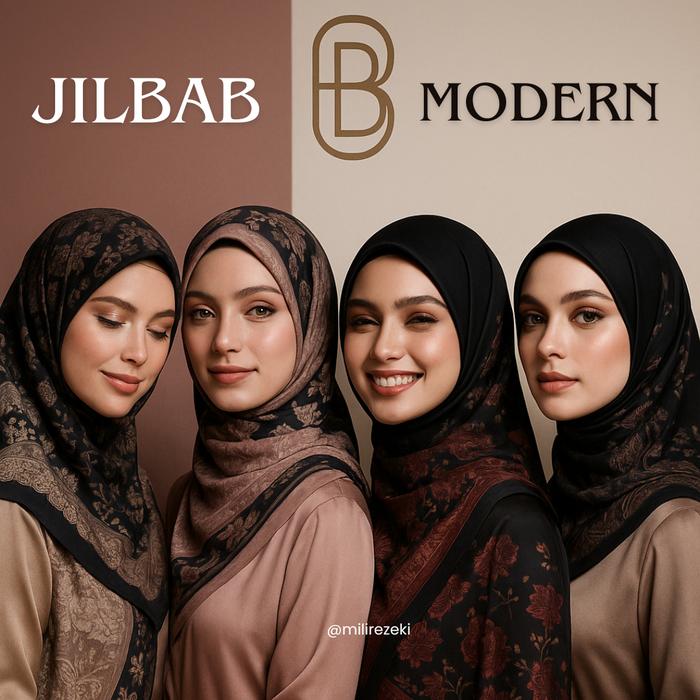 Jilbab Segi Empat Buckle Scarves Elegan & Fungsional untuk OOTD-mu Naik Level Modern Minimalis Berke