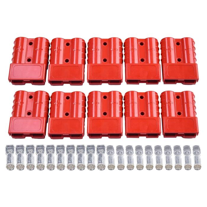 10PCS For Anderson Quick Connector 50A Plug Cable Terminal Battery Power Connector Kit Quick Plug Ba