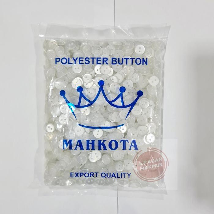 [1440pcs] Kancing Kemeja Lubang 2 dan Lubang 4 Merk Mahkota Ukuran 18L (11.5mm) isi 10 gross / Kanci