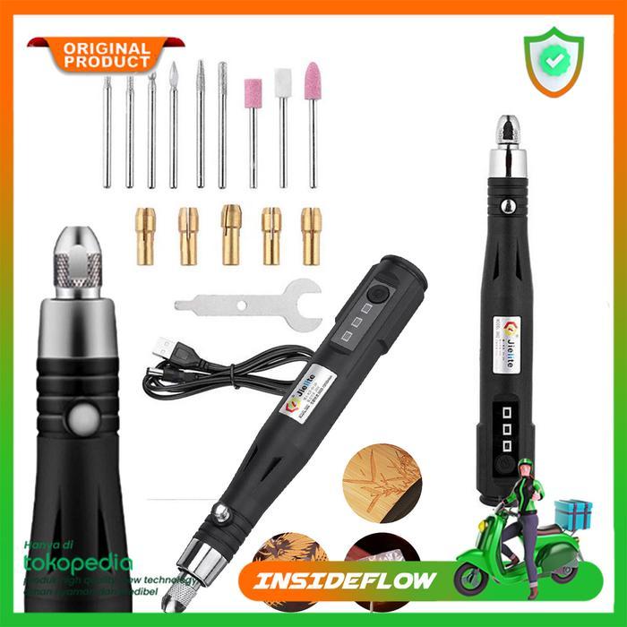 Alat Bor Listrik Mini USB Portable Polishing Grinder Alat Ukir 30W