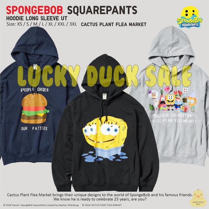 UNIQLO SpongeBob Squarepants Hoodie UT Shirt Cactus Plant Flea Market Patrick Squidward Sandy