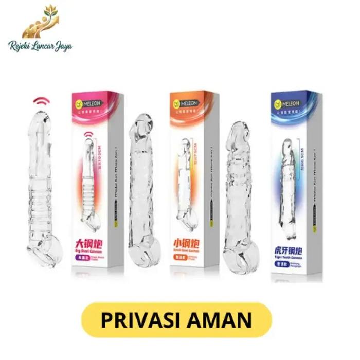 Funira Kdmm Extentiton Pria Condom Silikone Transparan Tersedia Dua Sensasi Getaran