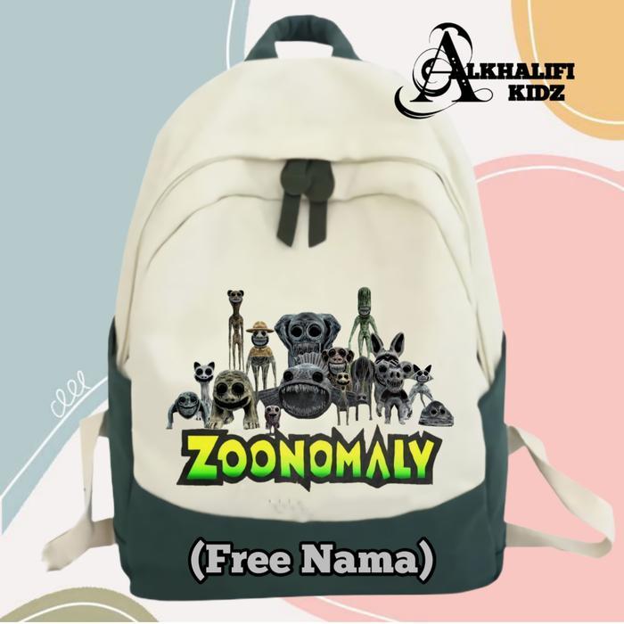GRATIS ONGKIR Tas Ransel Anak Zombie Zoonomaly Backpack Free Nama