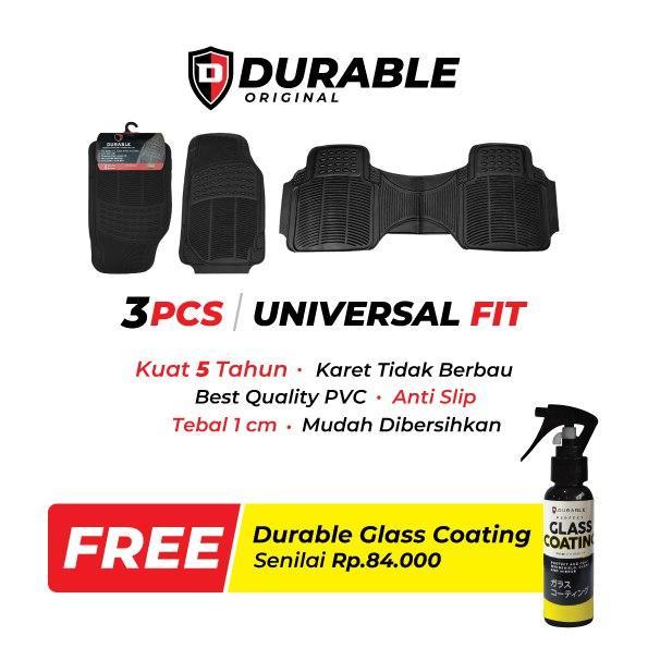 DURABLE KARPET KARET PVC 3PCS UNIVERSAL FOR BMW X1 X2 X3 X4 X5 X6 X7 Z4 Z3
