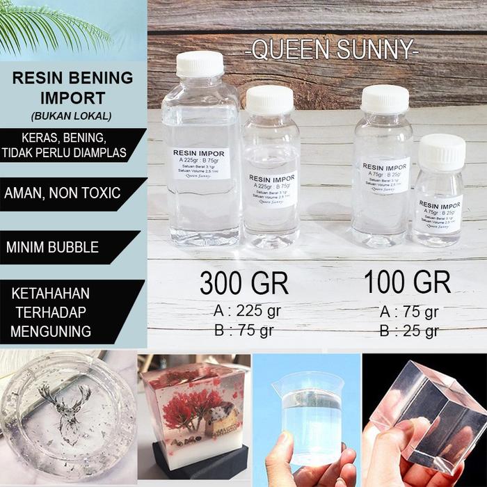 Cairan Resin Bening (IMPORT) + Katalis Resin Clear Impor Resin Cast Resin Epoxy Craft