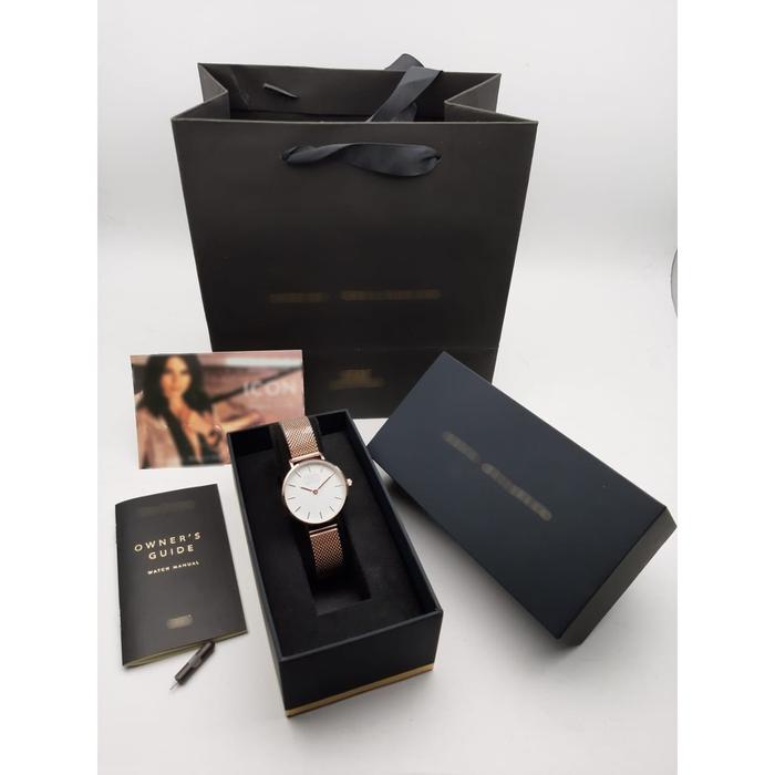 Hot Sale! ( BISA COD ) 100%ORI JAM TANGAN WANITA DW PREMIUM PETITE PASIR RANTAI STAINLESS DIAMETER 3
