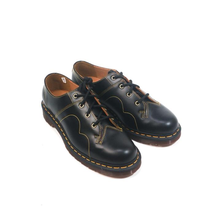 Dr Martens CHURCH shoe Black Vintage Smooth monkey boots docmart Pria Shoes Boots