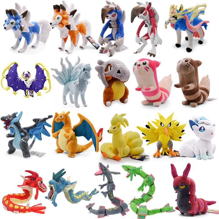 Pokemon Mega Charizard Y Lapras Plush Doll Bulbasaur Soft Anime
