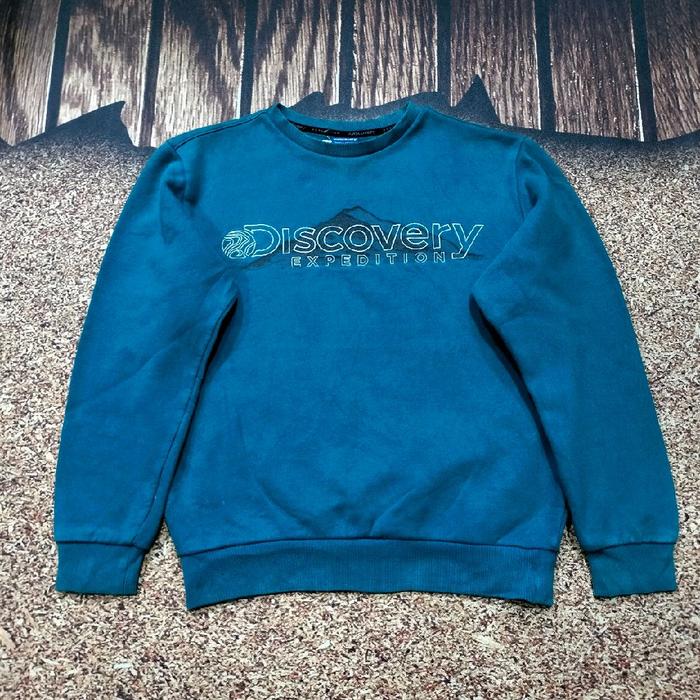 crewneck pria casual DISCOVERY EXPEDITION sweater pria murah bagus size L