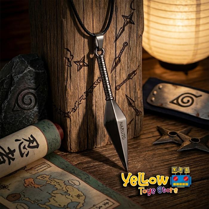 Kalung Besi Naruto Shippuden Kunai Stainless Steel KC-013 Gantungan Kunci & Kalung Anime Anti Karat 