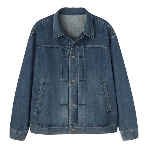 Brand New - GU by Uniqlo - Denim Blouson Jacket - Blue - Size S fit M