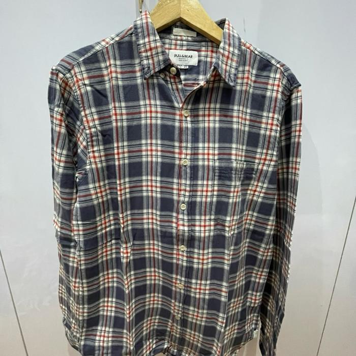 Kemeja Pull&Bear flanel second, 100% original