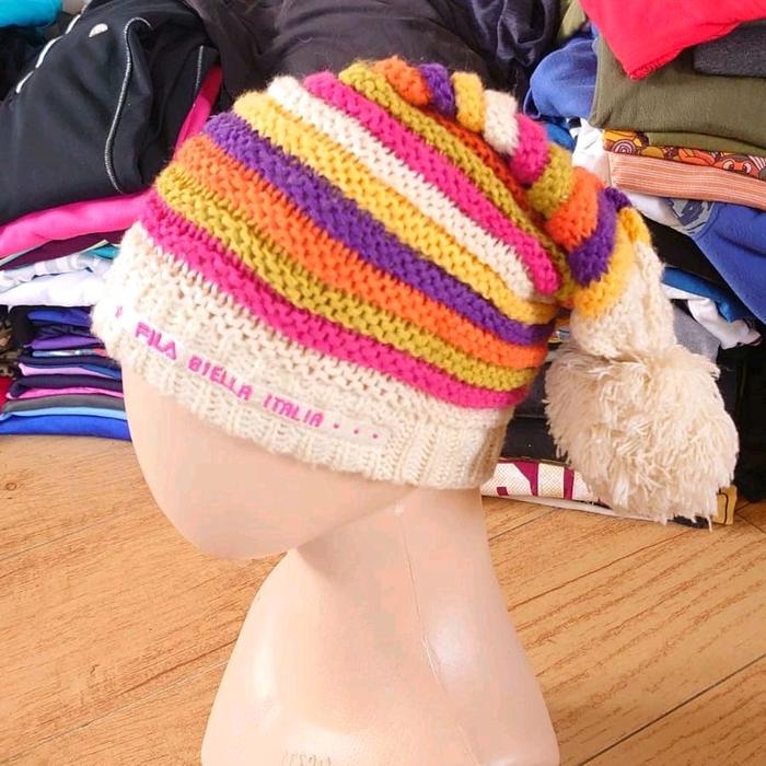 Beanie Hat Topi Kupluk Outdoor by FILA Classic