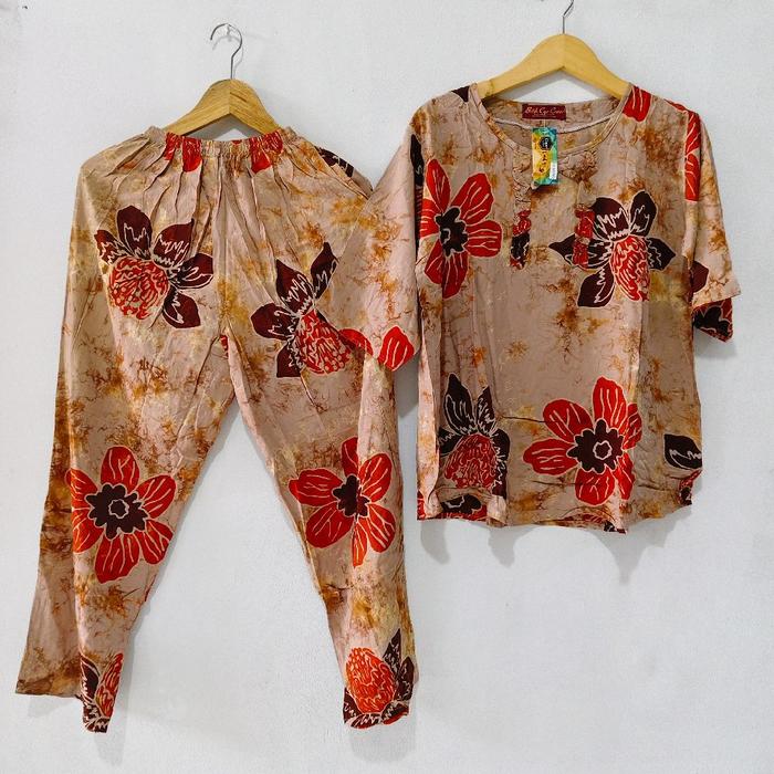 CP BATIK CAP COPAR TANGAN 3/4 DEWASA BATIK CAP COPAR / SETELAN BATIK COPAR CAP PREMIUM / ONE SET