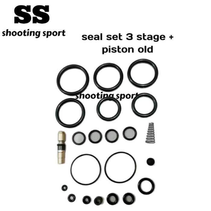 SEAL SETT + PISTON POMPA PCP, SEAL SETT POMPA CINA, AGH, SNIPER, BARACUDA, DLL