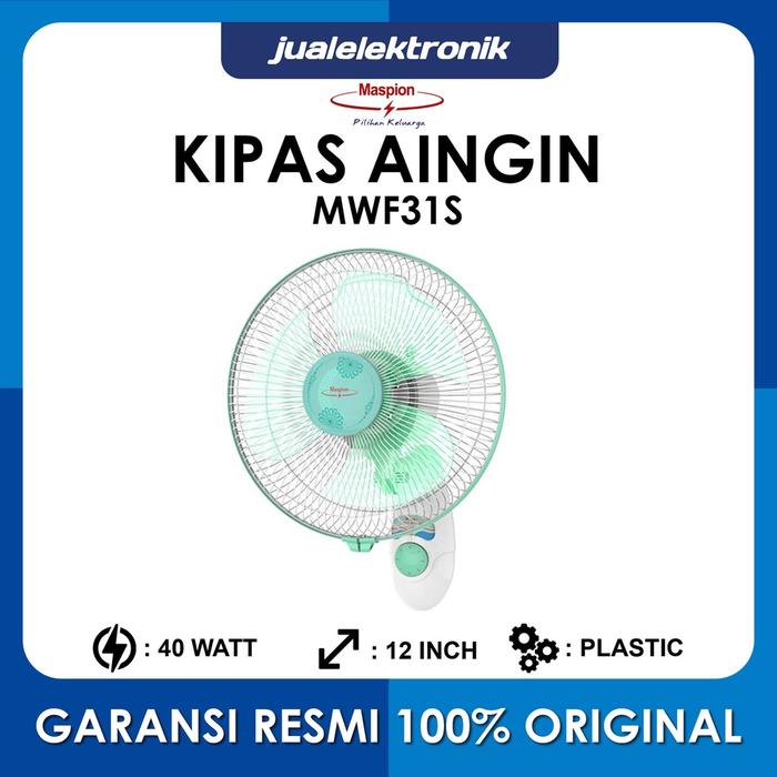 Maspion Kipas angin Wall Fan 12 inch 2 Tali - MWF31S