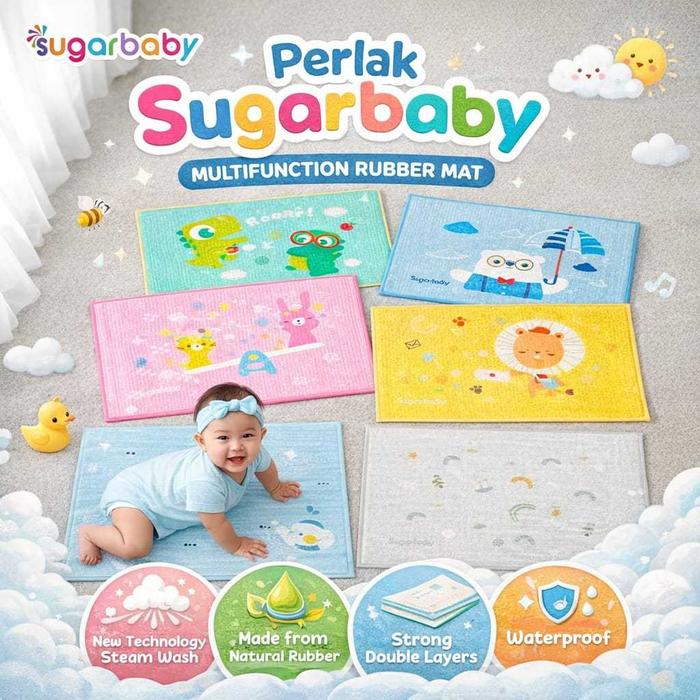 Berlyn Mart Sugar Baby / Crown / Lusty Bunny Perlak Bayi Perlak Karet Waterproof Bayi Untuk Ompol Te