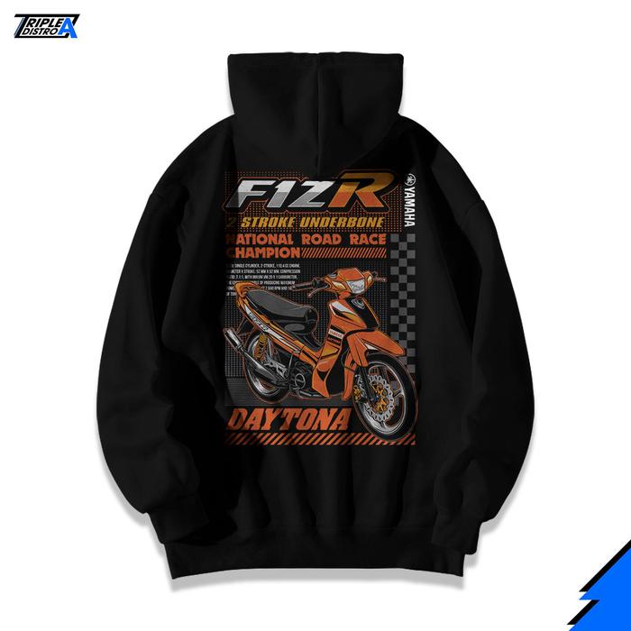 Hoodie Motor F1ZR 2 Stroke Underbone Katun Fleece Sablon DTF