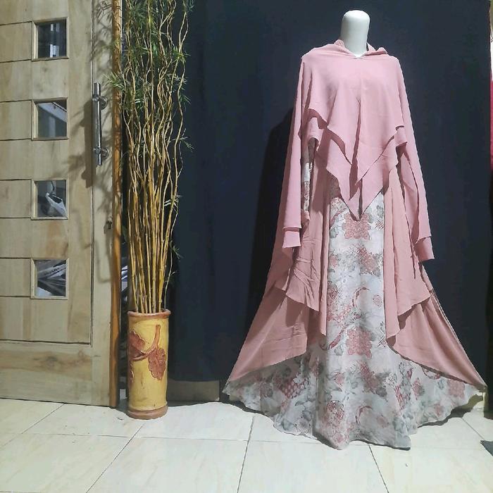 Gamis set syar'i original syafeera