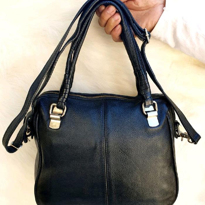 Yajna Tas Selempang Sling Bag Bahu Totebag Handbag Hitam Kulit Asli Wanita