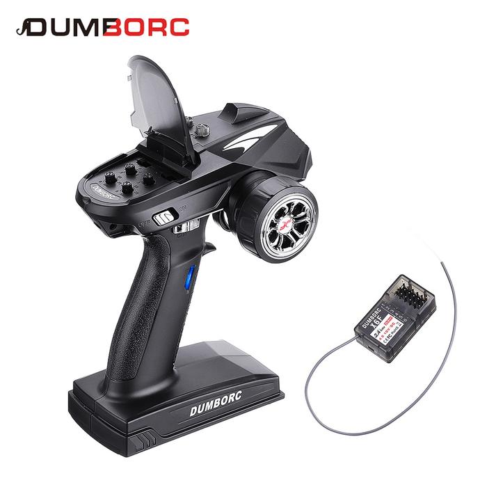 DUMBORC X6 X4 2.4G 4CH 6CH Transmitter X6F X6FG Gyro Receiver LED
