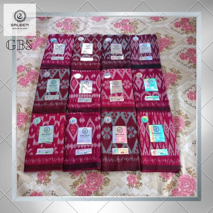 SARUNG GOYOR ATBM KHUSUS MERAH - SARUNG GOYOR TENUN ATBM JAHITAN TENGAH - GOYOR
