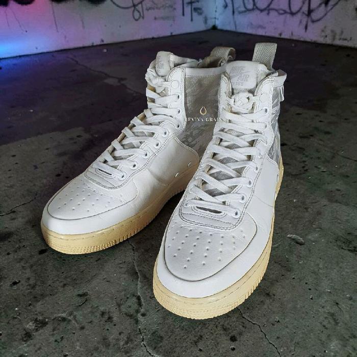 Sepatu Sneaker Nike SF Air Force 1 Mid Winter Camo AA1129-100 Size 43 Original 2017 Dual Zipper