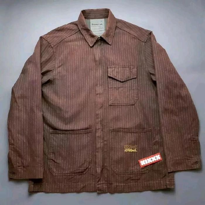 Vintage Stussy Worldwide Work Chore Jacket.  K188