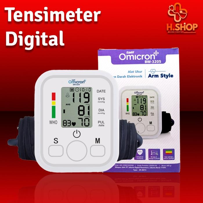 Tensimeter Digital Pergelangan Tangan / Alat Pengukur Tekanan Darah / Spygmomanometer Digital / Tens